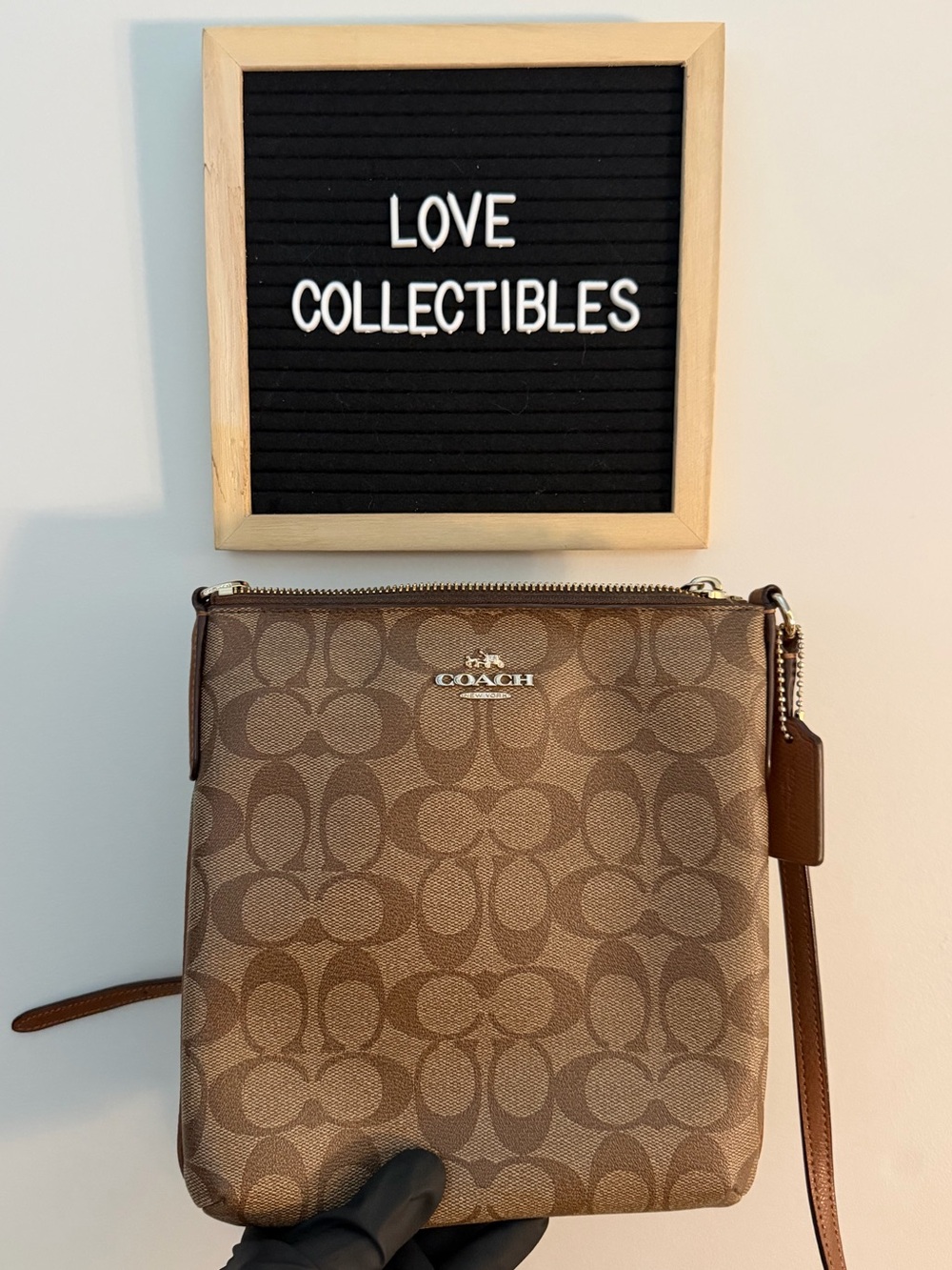 Coach Brown Signature Canvas Crossbody